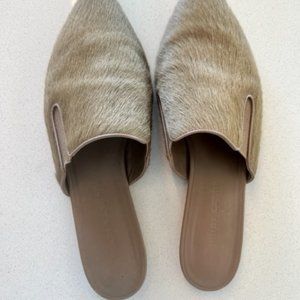 Barely worn Jenny Kayne Pony Hair Mules